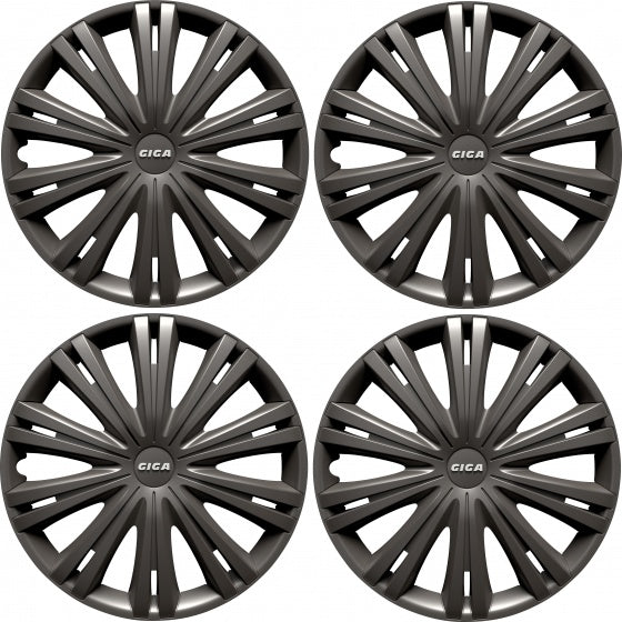 Carpoint Hubcaps Giga 15 Zoll Anthracit Set vu 4