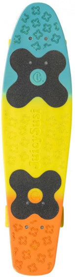 Choke Jim Tricolor Skateboard 71 cm bleu jaune orange