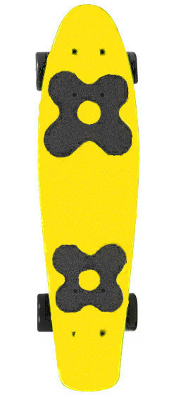 Choke saftig susi gul skateboard 57 cm polypropen gul