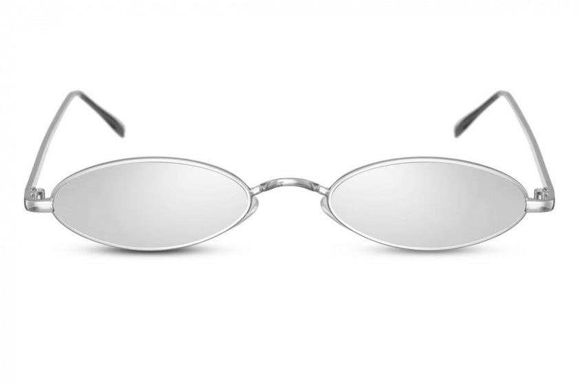 CWI Gafas de sol Damas Oval Randloos Cat. 3 plata de plata