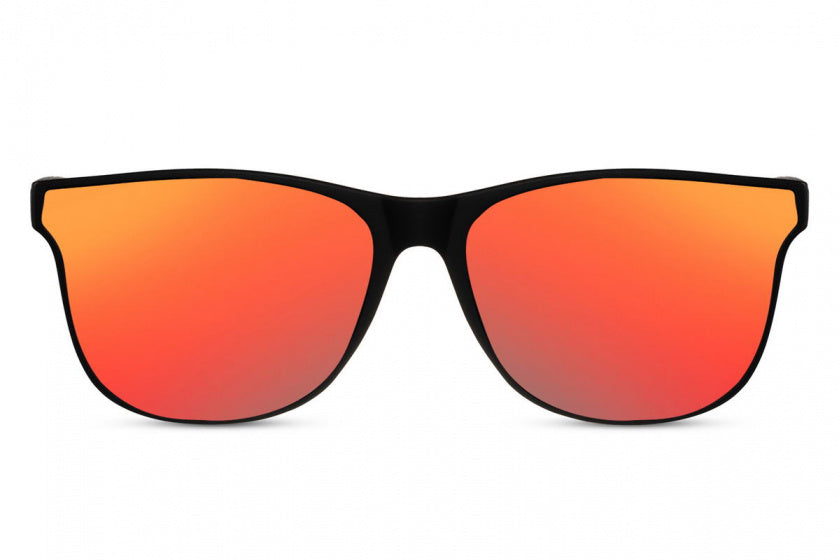 Okulary przeciwsłoneczne CWI unisex całkowicie otoczony kot. 3 czarny czerwony