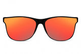 Okulary przeciwsłoneczne CWI unisex całkowicie otoczony kot. 3 czarny czerwony