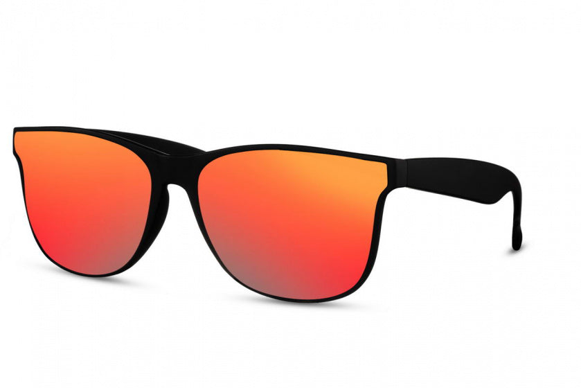 Okulary przeciwsłoneczne CWI unisex całkowicie otoczony kot. 3 czarny czerwony