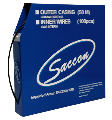 SACCON DX44005C Pudełko kabel zewnętrzny 4 mm bieg 50 metrów czarny