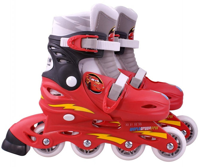 Disney Inline Skates Hardboot rout Gréisst 27-30