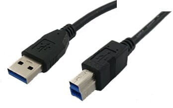 Huismerk USB3.0 A TO USB3.0 B Cavo 2 metri - Nero