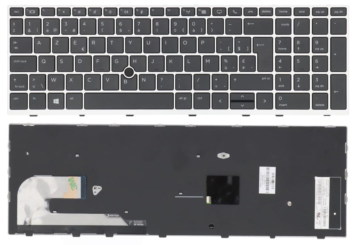 HP notebook klávesnice azerty be + trackpoint