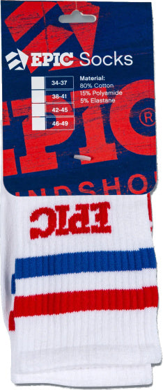 Chaussettes sportives épiques blanches taille 42 45