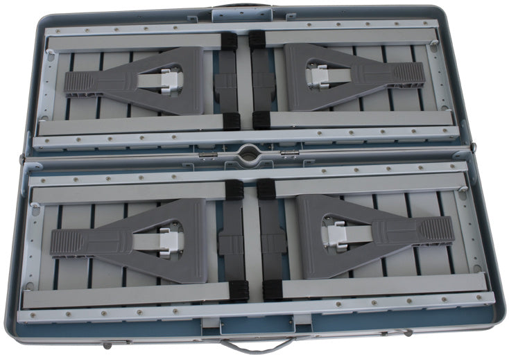 Eurotrail Camping table Limoux 86 x 68 cm aluminum gray