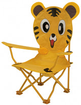 Eurotrail høj stol tiger 60 x 26 cm polyester stål junior gul