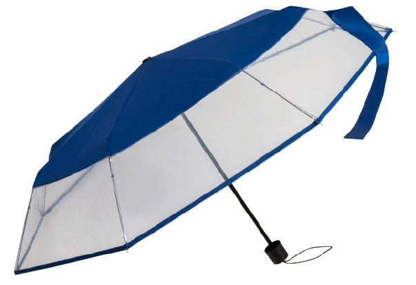 Falconetti Umbrella 24 x 90 cm en acier polyester bleu transparent