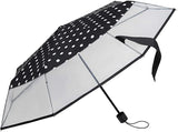 Falconetti ombrello 24 x 90 cm Polyester Nero trasparente