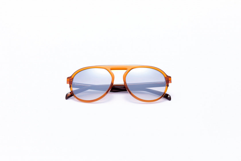 Formel solbriller unisex pilotkat.4 Orange lysegrå
