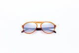 Formel solbriller unisex pilotkat.4 Orange lysegrå