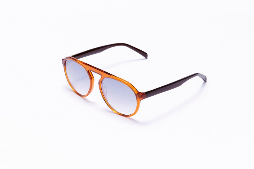 Formel solbriller unisex pilotkat.4 Orange lysegrå