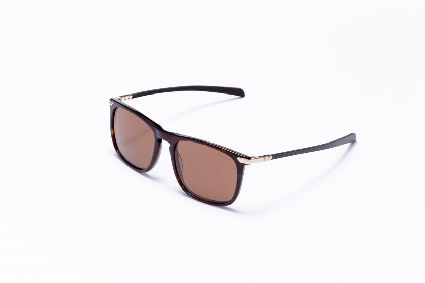 Formel solbriller unisex rektangulær katt.4 brun
