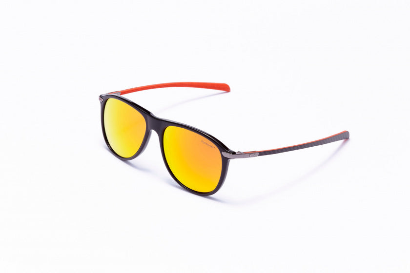 Sluneční brýle vzorce unisex kolem kočky.4 Černá oranžová