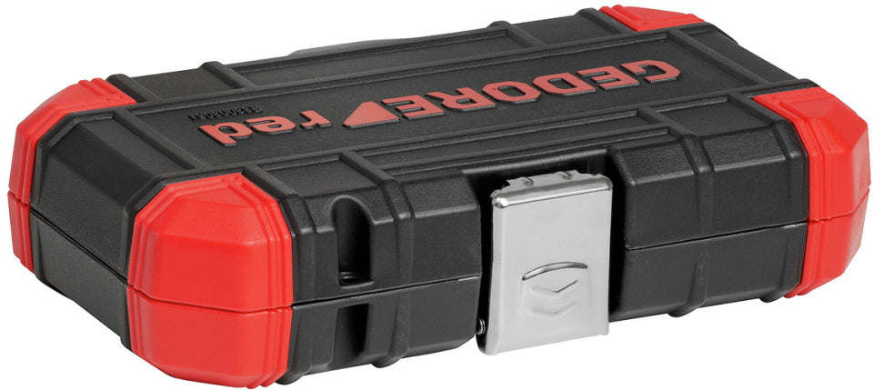 Bitset rojo gedore con ratel de 51 piezas