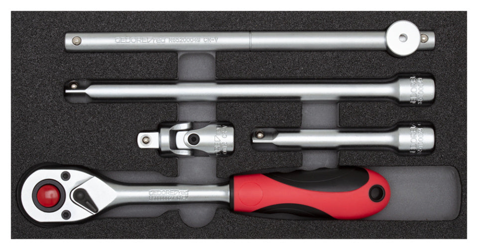 Gedore Red Dip Keys Set 1 2 pouces 1 3 CT Module Silver 5 pièces