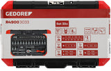 Gedore Red Dip Keys Set 1 4 tommer SW 4-13 mm sort 33-delt