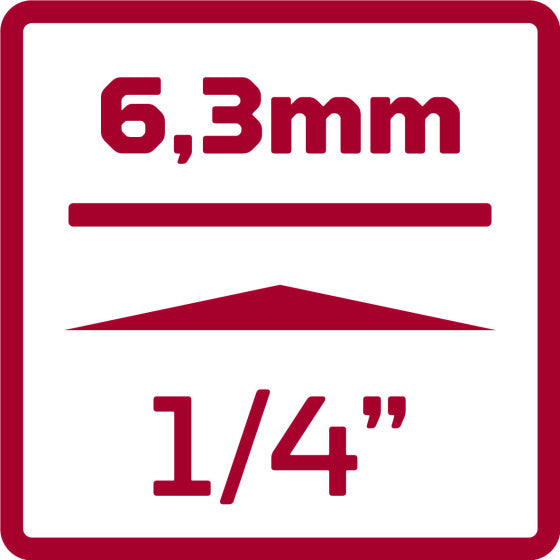Set di dops rosso gedore 1 4 pollici SW 413 mm in argento a 32 pezzi