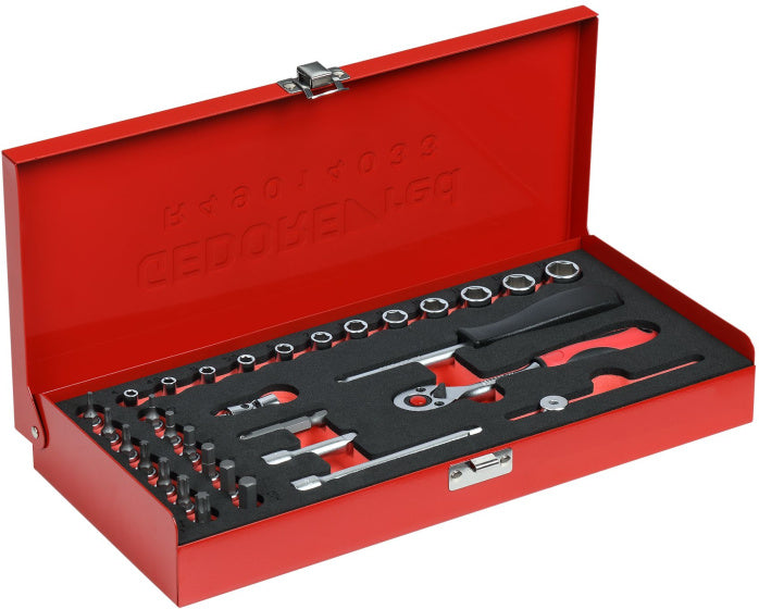 Gedore Red DOPS Set Tx 1 4 Zoll SW 413 mm Silber 32-Stück