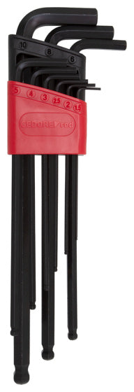 Gedore Red Allen Keys je postavil 9-delno dolgo rdečo