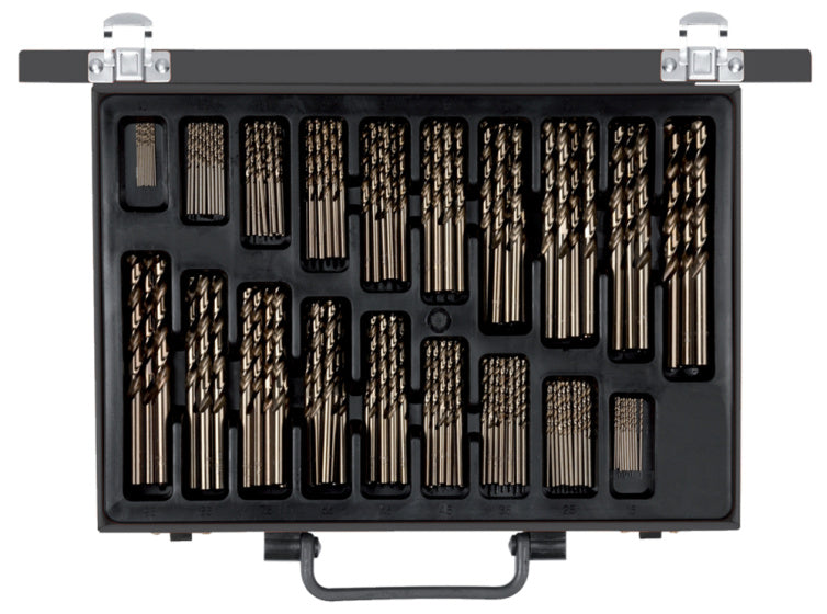 Juego de perforación en espiral roja de Gedore 1-10 mm Silver 170 piezas