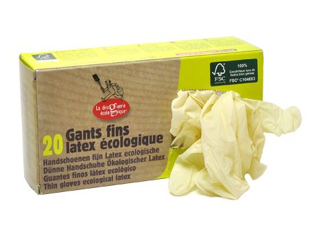 La Droguerie Ecologique Gloves Latex One -time Use S