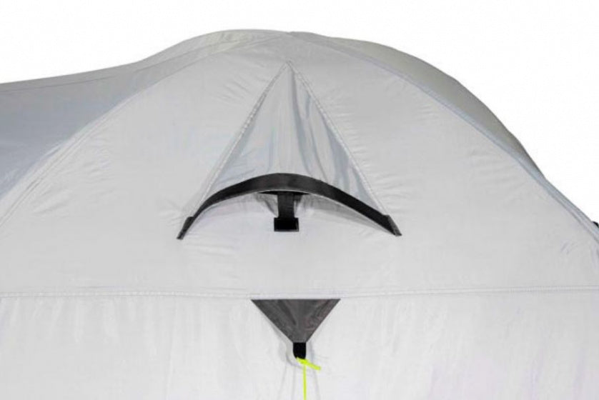 Visok vrhunski šotor kupola Nevada 2-osebna 300 x 140 x 115 cm siva
