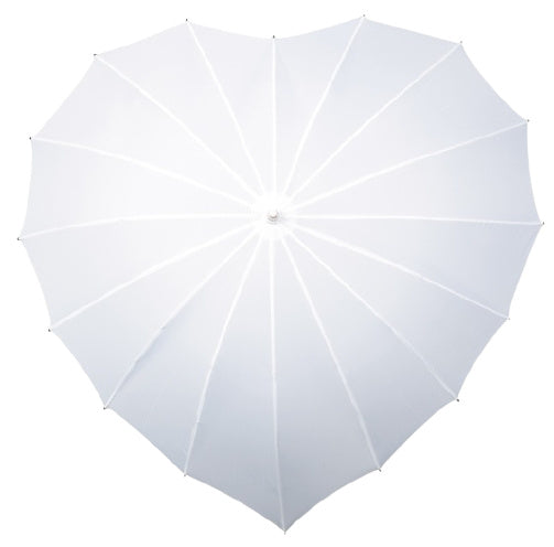 Cœur parapluie de Falcone - Polyester à 110 cm blanc