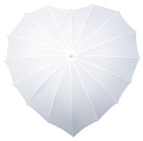 Cœur parapluie de Falcone - Polyester à 110 cm blanc