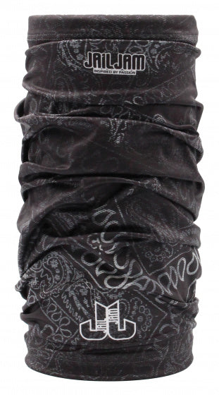 Jail jam neck warmer tube polyester elastane black size one-size