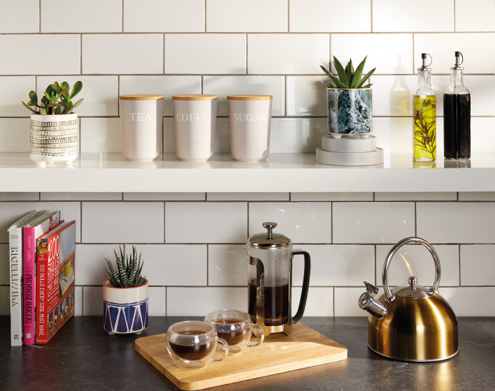 Kitchencraft Flowerpot 10 x 5 cm keramisk blå