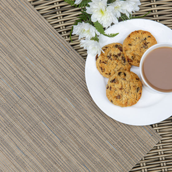 Kitchcraft placemat mix 30 x 45 cm pvc polyester beige