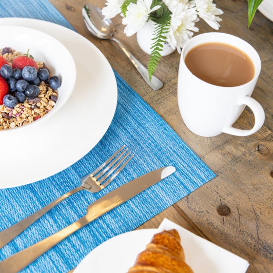 KitchenCraft Placemat 30 x 45 cm PVC Polyester Blue Purple