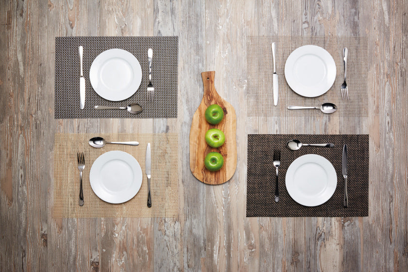 Kitchencraft Placemat Metallic 30 x 45 cm PVC gold anthracite