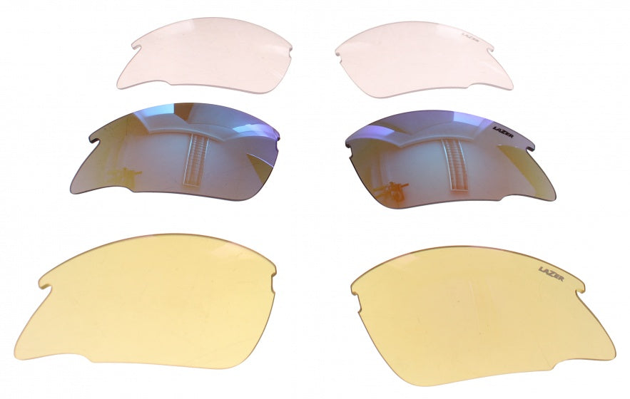 Lazer Lens Set Argon Race Arr blå gul gennemsigtig