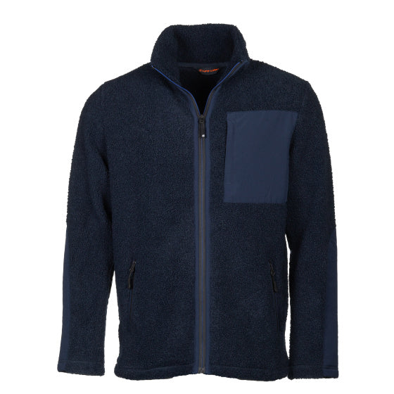 Line line artic sherpa tleece jack hommes bleu taille m