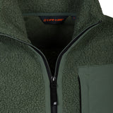 Life Line Artic Sherpa Fleece Jack Men Green Size M