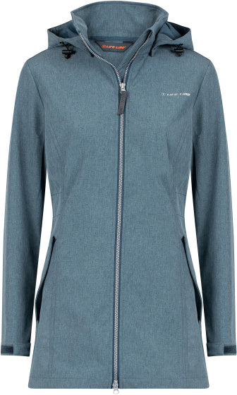 Life Line Harper Softshell Parka Ladies Blue Grey Size 42