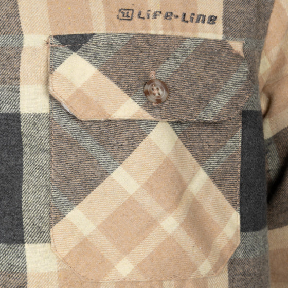 LIFE LINE SCADDE FLANCELLA RAMPEDED JERVIS Uomini beige 3xl