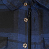 LIFE LINEA Jervis Shirt in flanella imbottita Uomini Blu Blue Size M