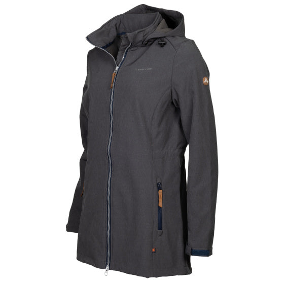 Life Line Kya Softshell Parka Ladies Dark Gray Size 4XL