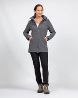 Life Line Kya Softshell Parka Ladies Dark Gray Size 4XL
