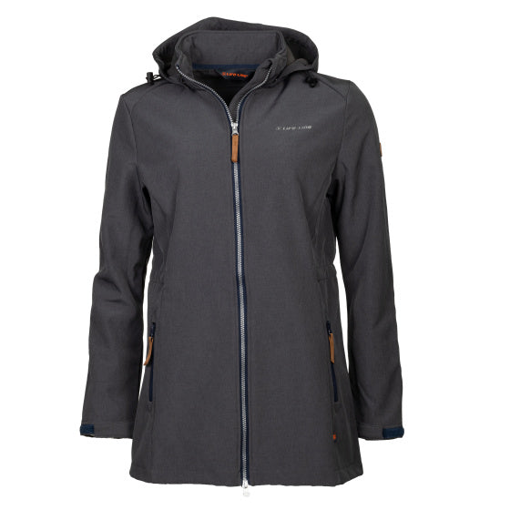 Life Line Kya Softshell Parka Ladies Dark Gray Size 4XL