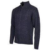 Life Line Marcel Sweater Knit Half Zip Men Dark blue size 3XL