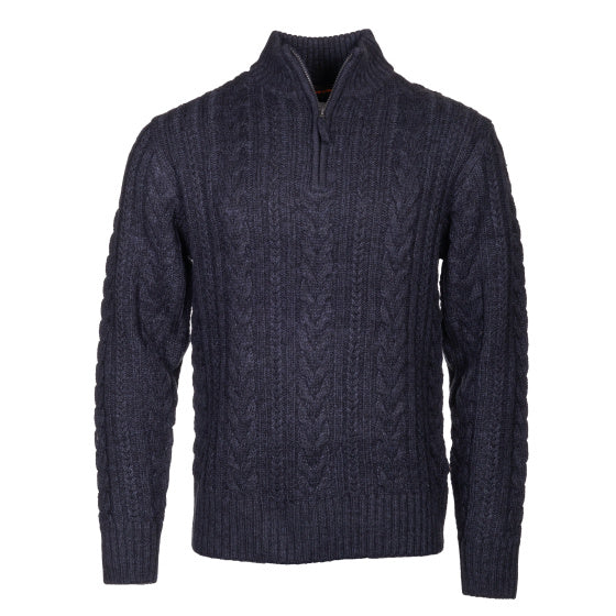Life Line Marcel Sweater Knit Half Zip Men Dark blue size 3XL