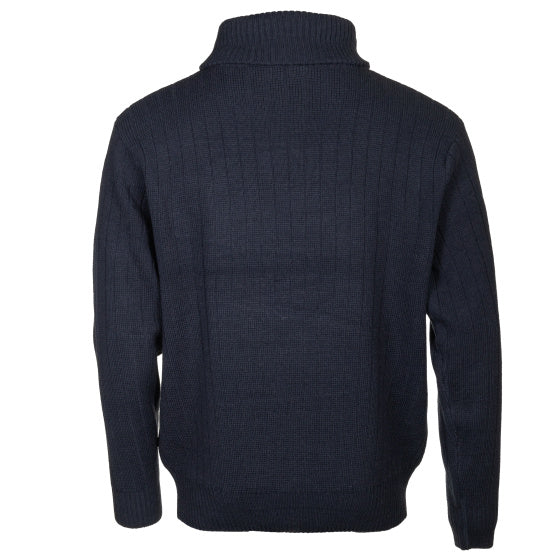 Lebenslinie PL Kotterstrui Männer stricken halb Reißverschluss Blau Größe 4xl