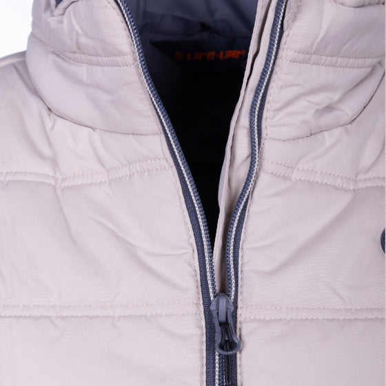 Livslinje tully falske ned bodywarmer damer beige størrelse s